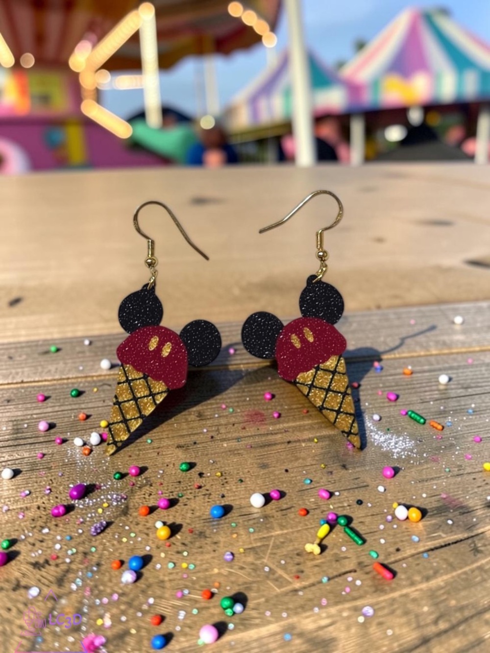 Mickey Mouse Ice Cream Earrings